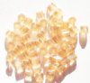50 6x6mm Ornelia Cut Light Topaz Lustre Beads